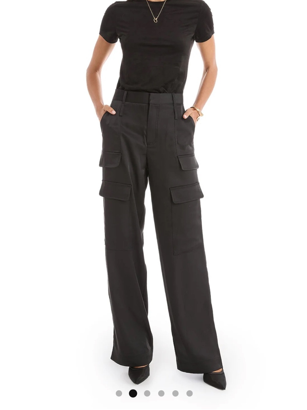 Milan Satin Cargo Pant - Picture 2 of 8